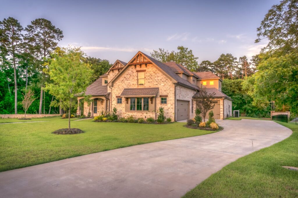 brown brick house